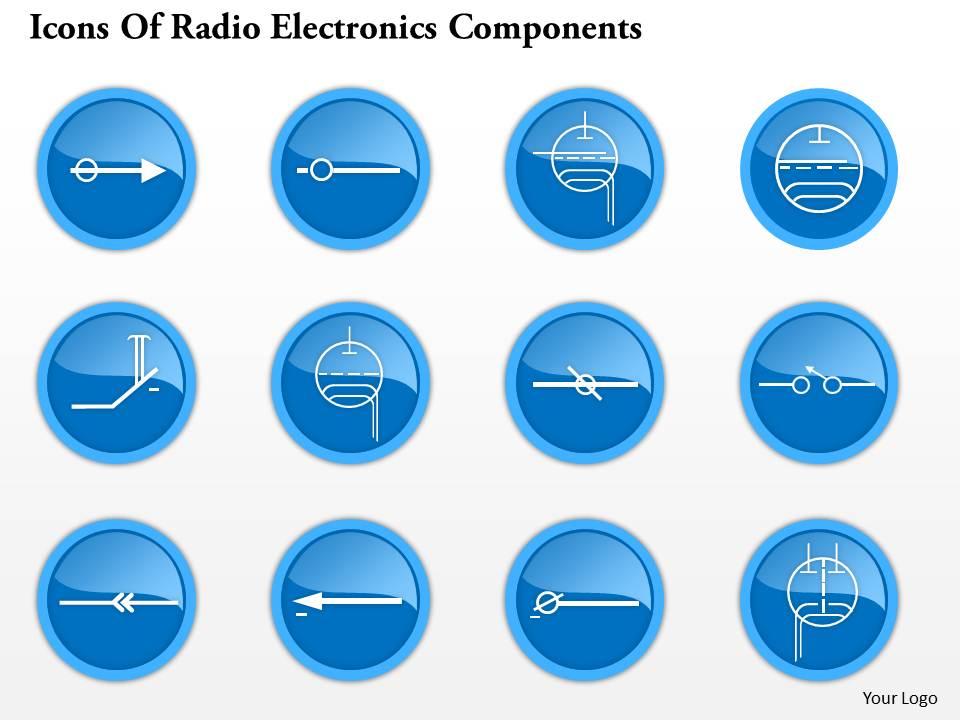 0914 icons of radio electronics components 1 ppt slide Slide01