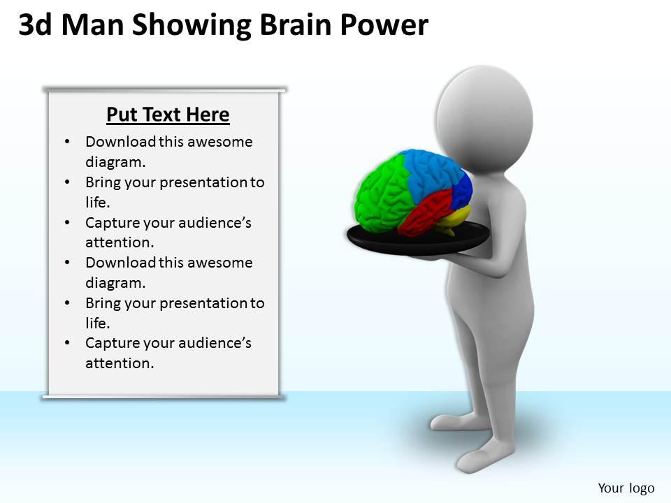 1013 3d man showing brain power ppt graphics icons powerpoint Slide01