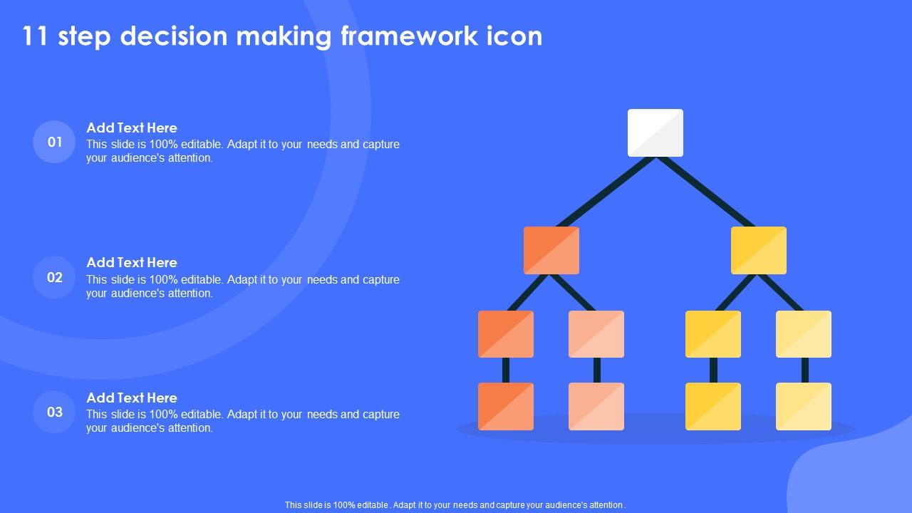 11 Step Decision Making Framework Icon Slide01