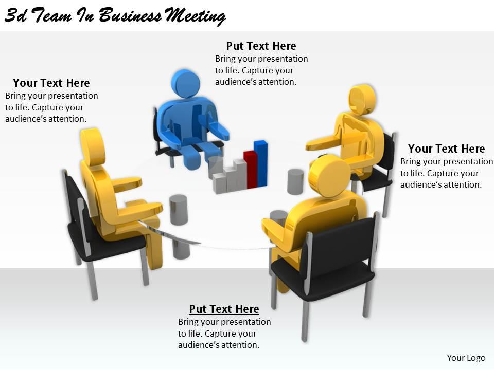 2513 3d team in business meeting ppt graphics icons powerpoint Slide01