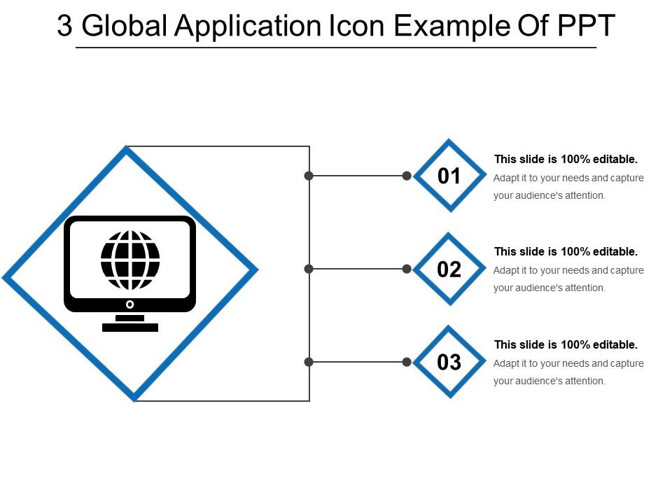 3 global application icon example of ppt Slide01