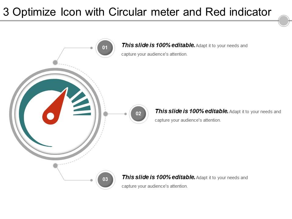 3 optimize icon with circular meter and red indicator Slide01