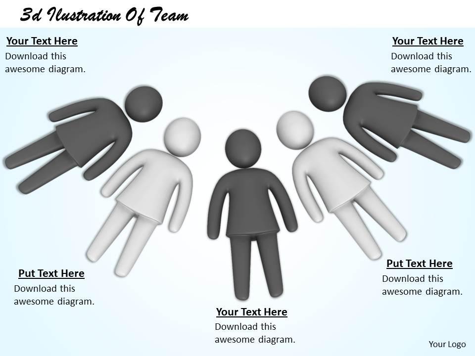 3d ilustration of team ppt graphics icons powerpoint Slide01