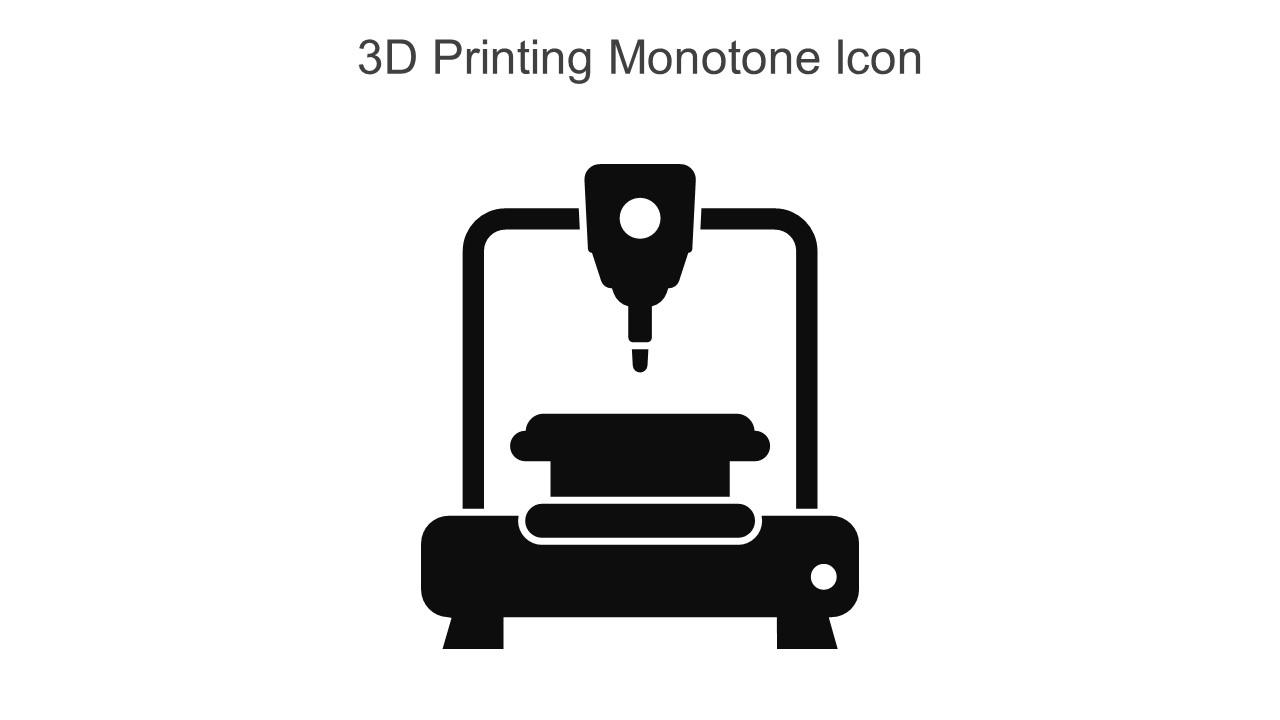 3D Printing Monotone Icon In Powerpoint Pptx Png And Editable Eps Format