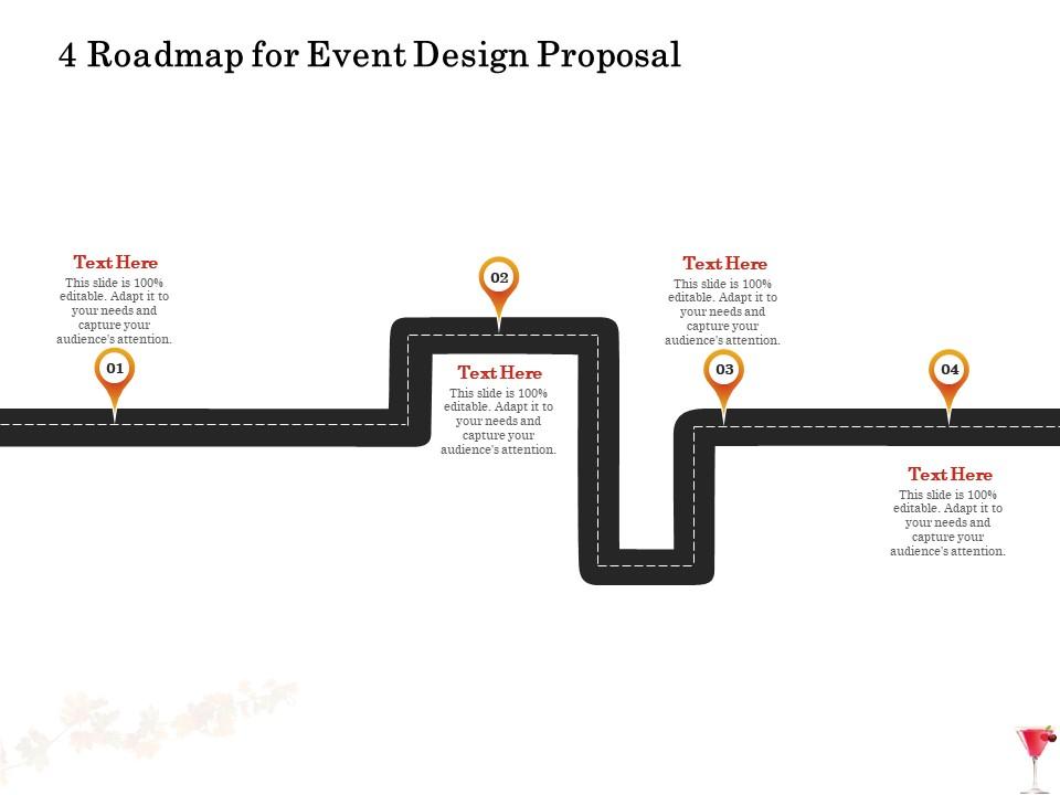 4 roadmap for event design proposal ppt powerpoint presentation icon portfolio Slide01