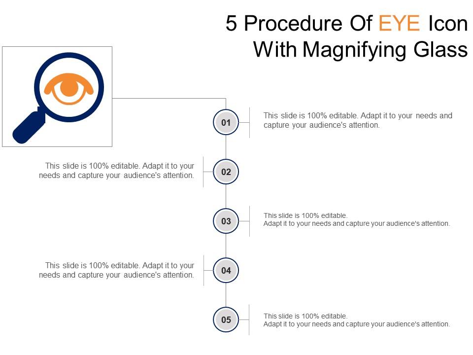 5 procedure of eye icon with magnifying glass Slide01