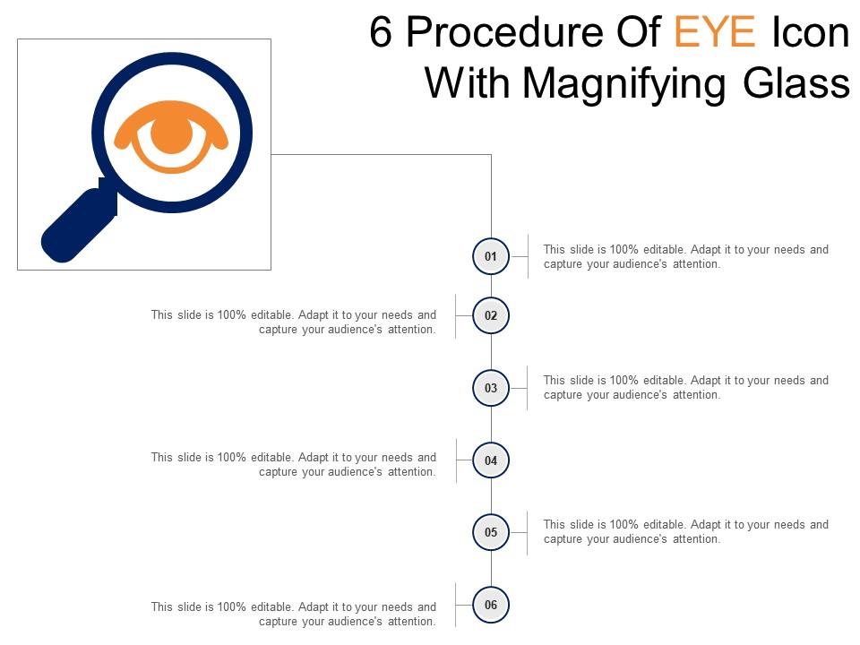 6 procedure of eye icon with magnifying glass Slide01