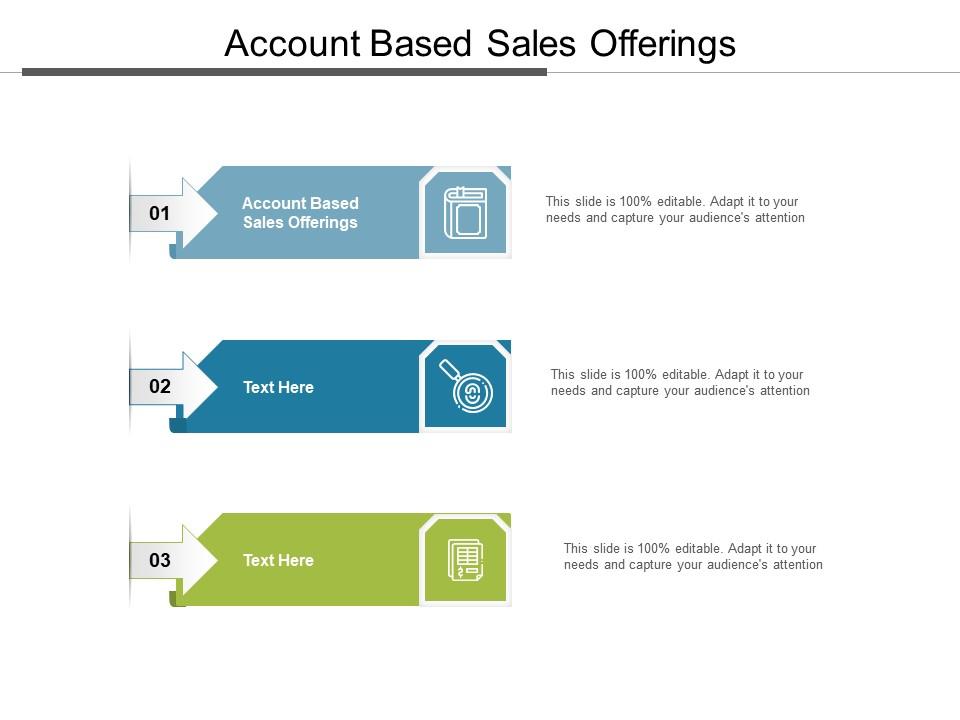 Account based sales offerings ppt powerpoint presentation icon show cpb Slide01