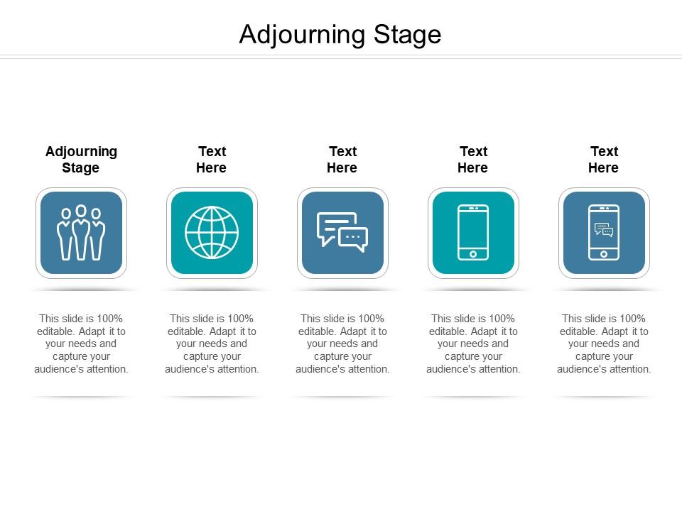 Adjourning stage ppt powerpoint presentation inspiration icons cpb Slide01