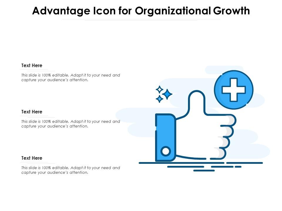 Advantage icon for organizational growth Slide01