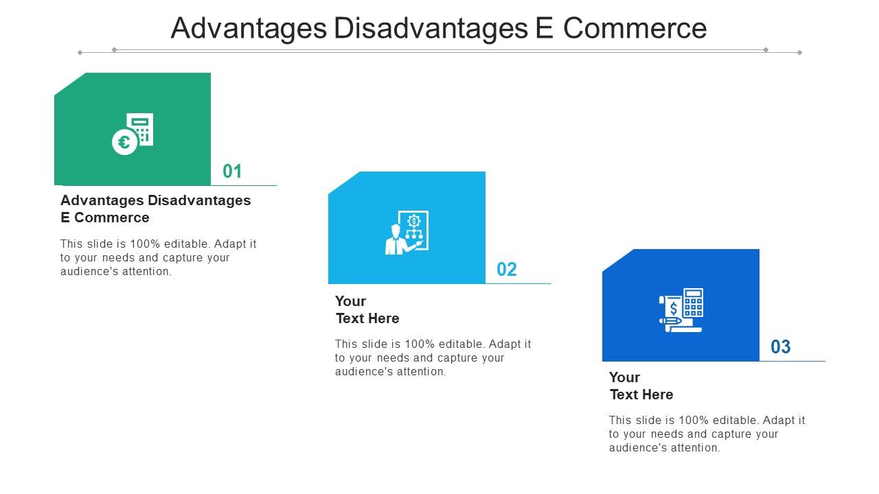 Advantages disadvantages e commerce ppt powerpoint presentation icon slide download cpb Slide01