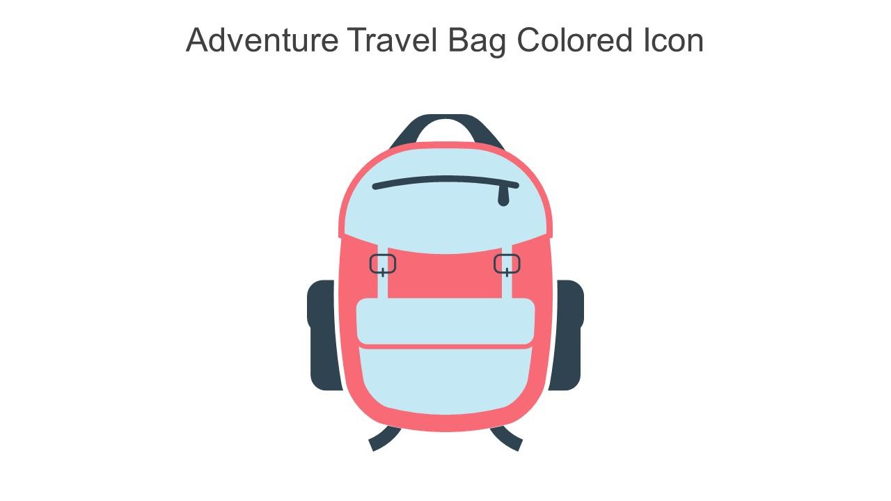 Adventure Travel Bag Colored Icon In Powerpoint Pptx Png And Editable Eps Format