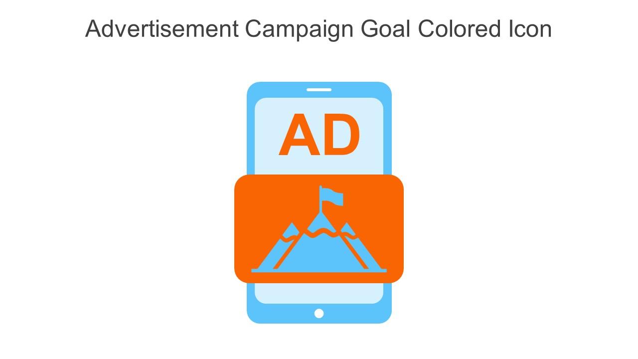 Advertisement Campaign Goal Colored Icon In Powerpoint Pptx Png And Editable Eps Format Slide01
