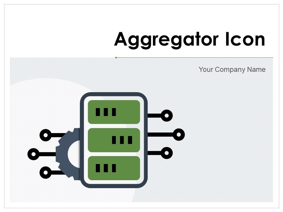 Aggregator icon business intelligence manufacturing combination process Slide01