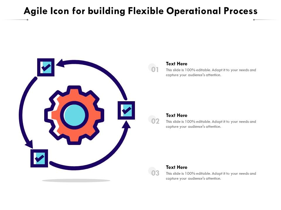 Agile icon for building flexible operational process Slide01