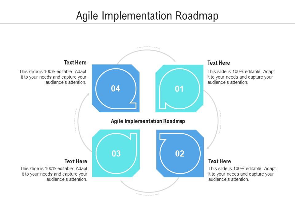 Agile implementation roadmap ppt powerpoint presentation icon slides cpb Slide01