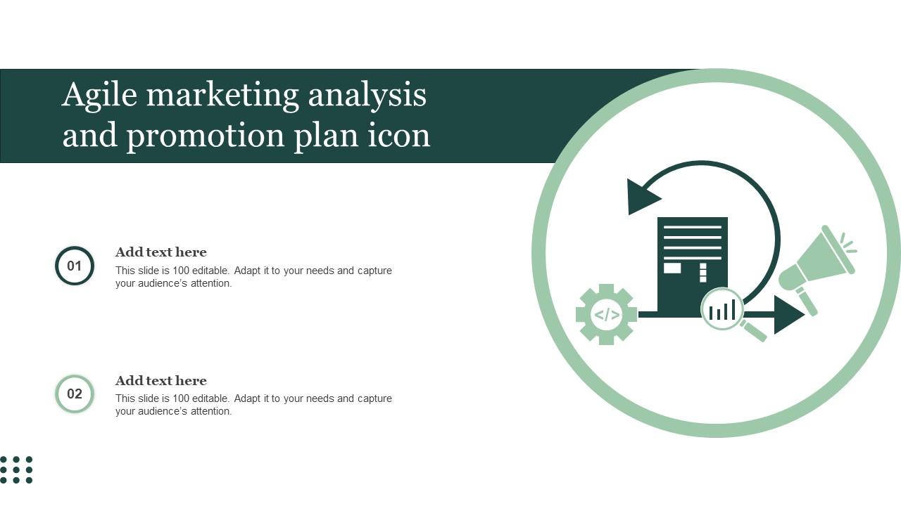 Agile Marketing Analysis And Promotion Plan Icon Slide01
