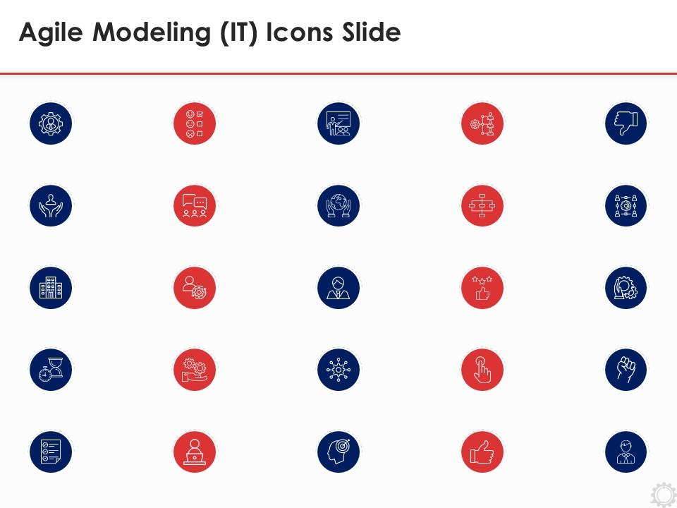 Agile modeling it icons slide ppt styles templates Slide01