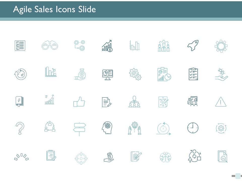 Agile sales icons slide ppt powerpoint presentation file aids Slide01