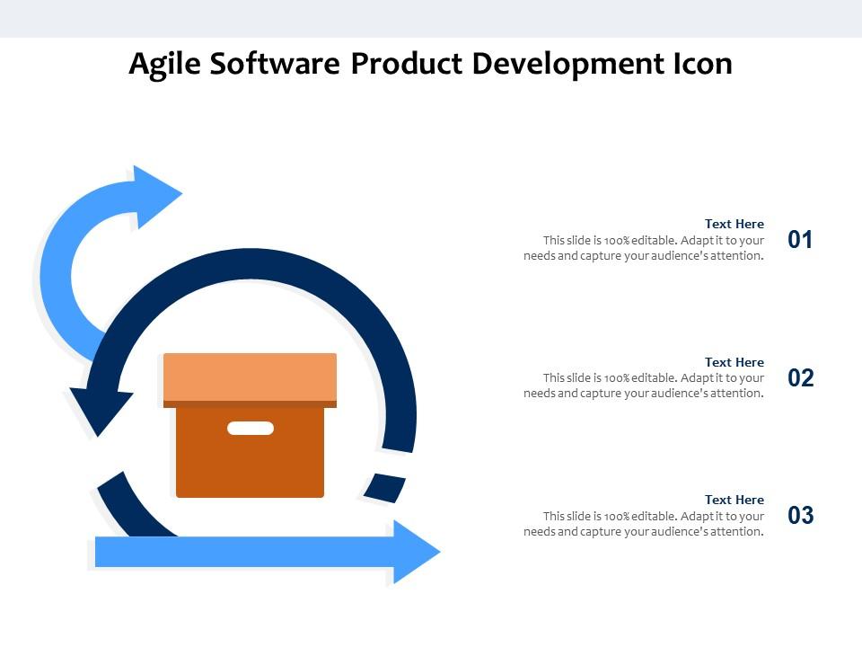 Agile software product development icon Slide01