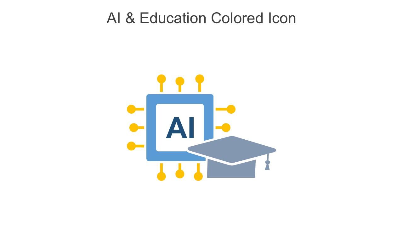 AI And Education Colored Icon In Powerpoint Pptx Png And Editable Eps Format