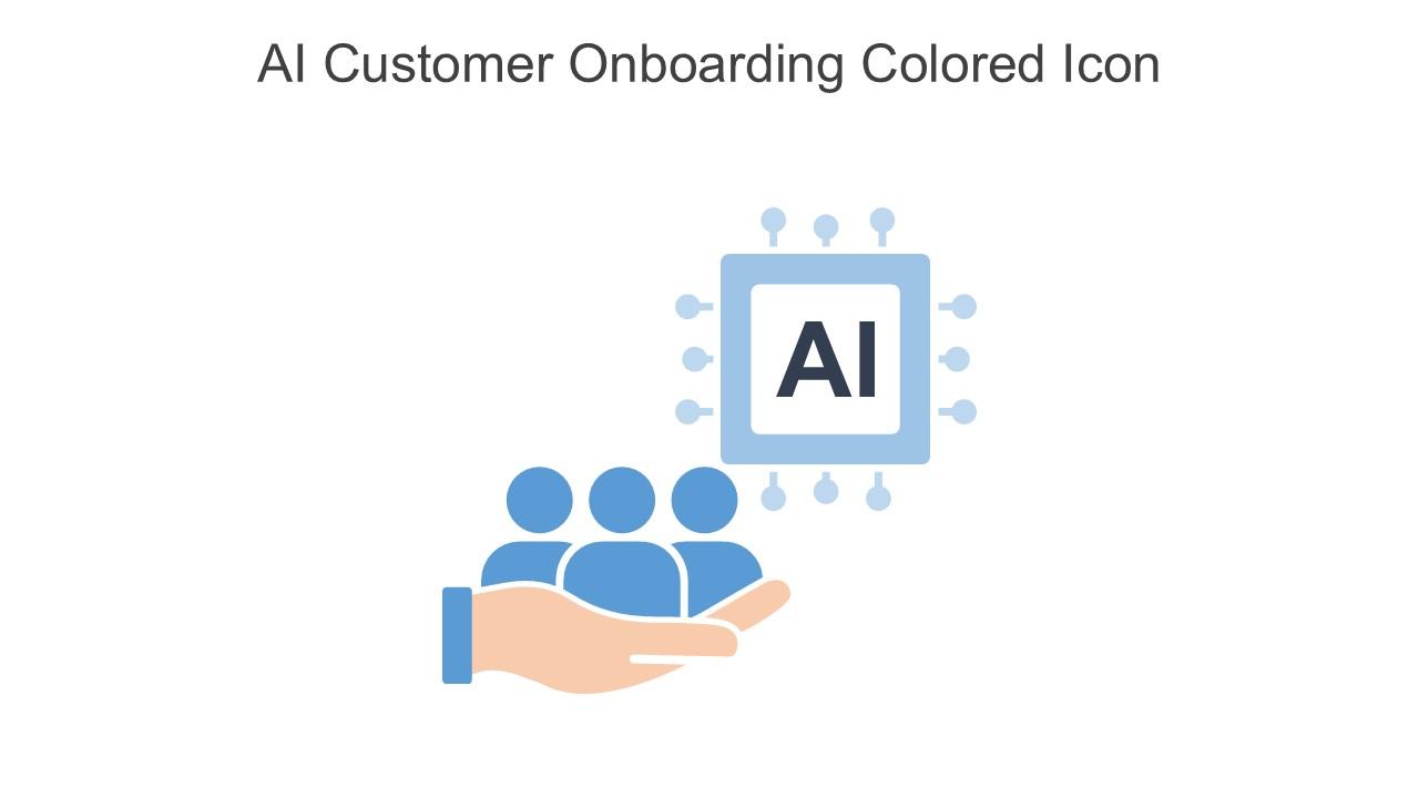 AI Customer Onboarding Colored Icon In Powerpoint Pptx Png And Editable Eps Format