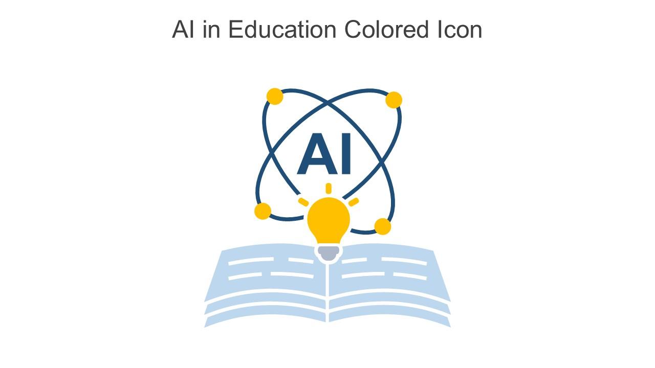 AI In Education Colored Icon In Powerpoint Pptx Png And Editable Eps Format