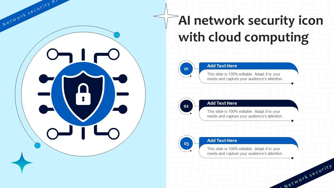 Ai Network Security Icon With Cloud Computing