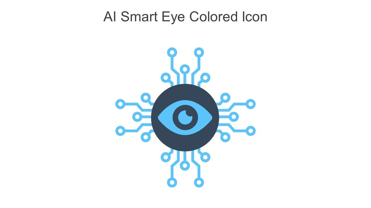 AI Smart Eye Colored Icon In Powerpoint Pptx Png And Editable Eps Format