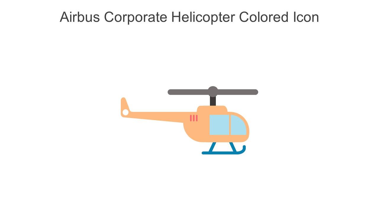 Airbus Corporate Helicopter Colored Icon In Powerpoint Pptx Png And Editable Eps Format
