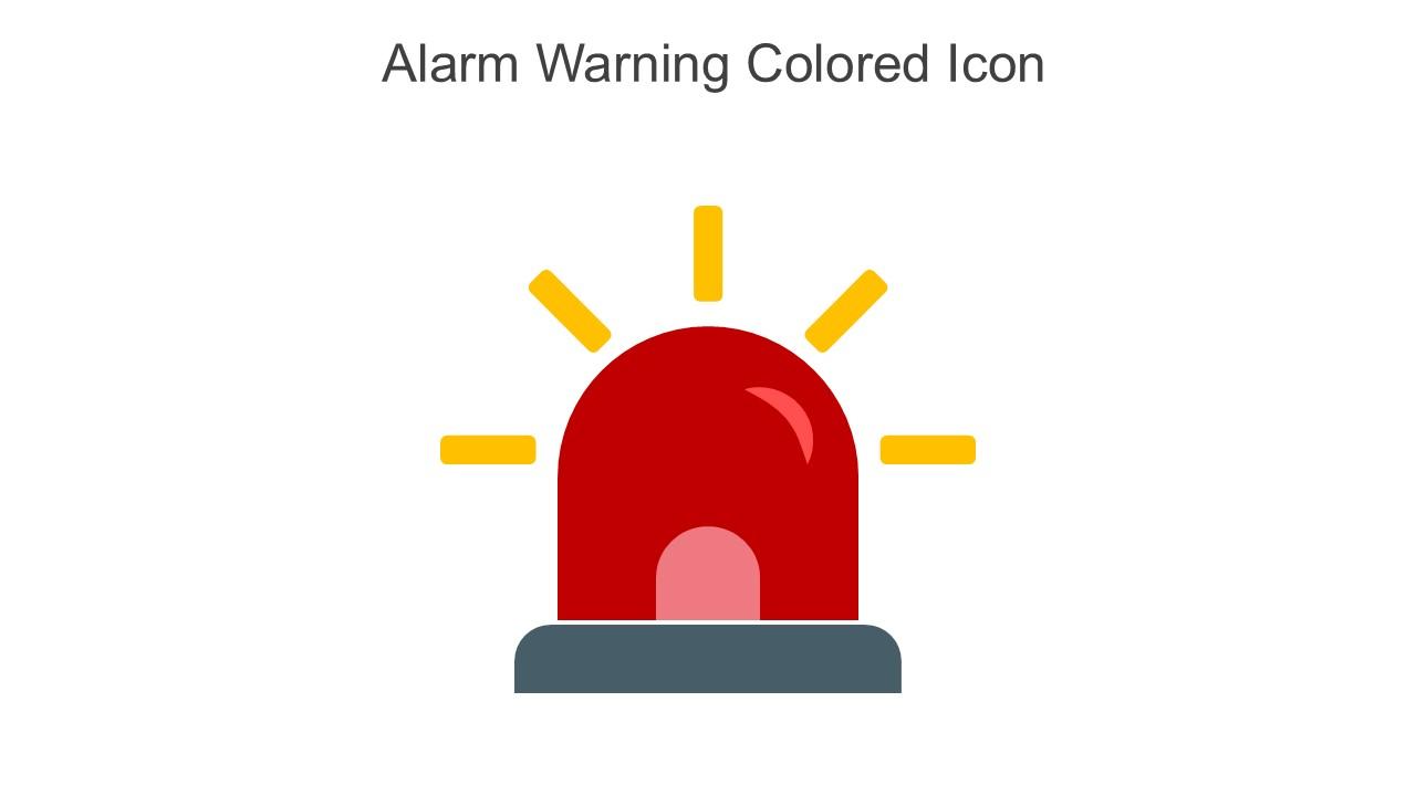 Alarm Warning Colored Icon In Powerpoint Pptx Png And Editable Eps Format