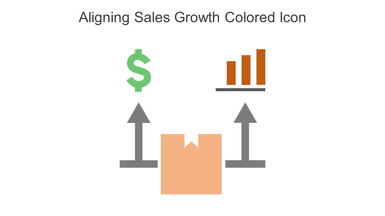 Aligning Sales Growth Colored Icon In Powerpoint Pptx Png And Editable Eps Format Slide01