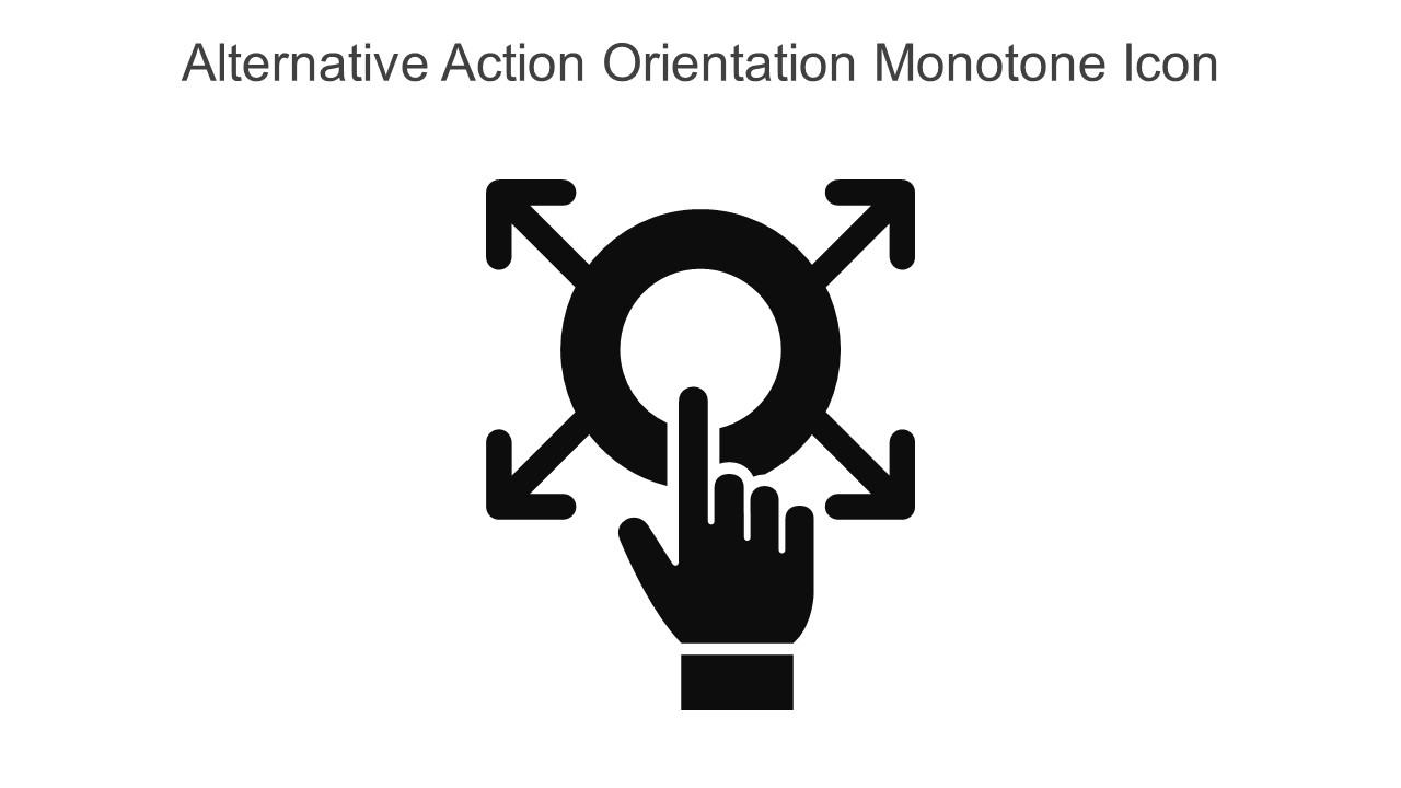 Alternative Action Orientation Monotone Icon In Powerpoint Pptx Png And Editable Eps Format Slide01