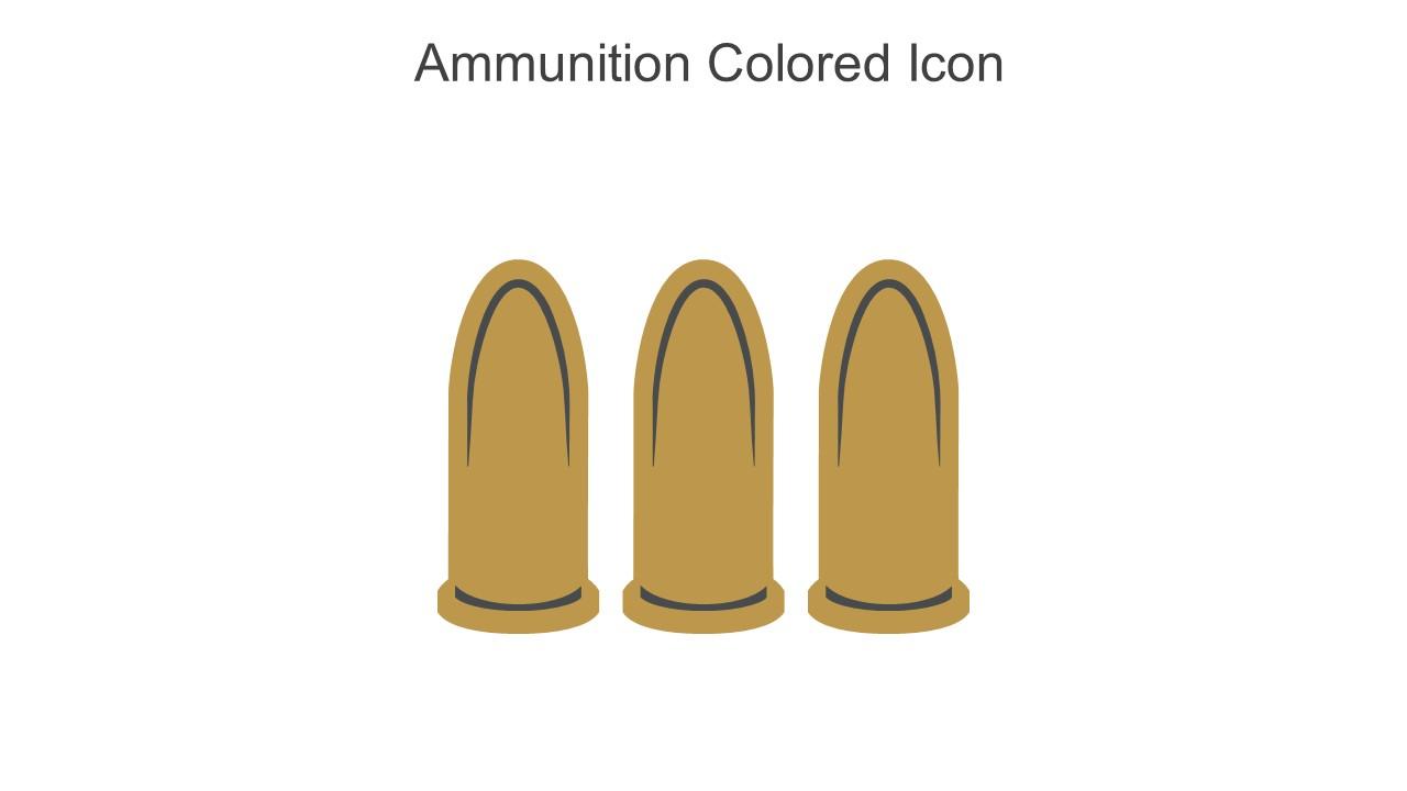 Ammunition Colored Icon In Powerpoint Pptx Png And Editable Eps Format