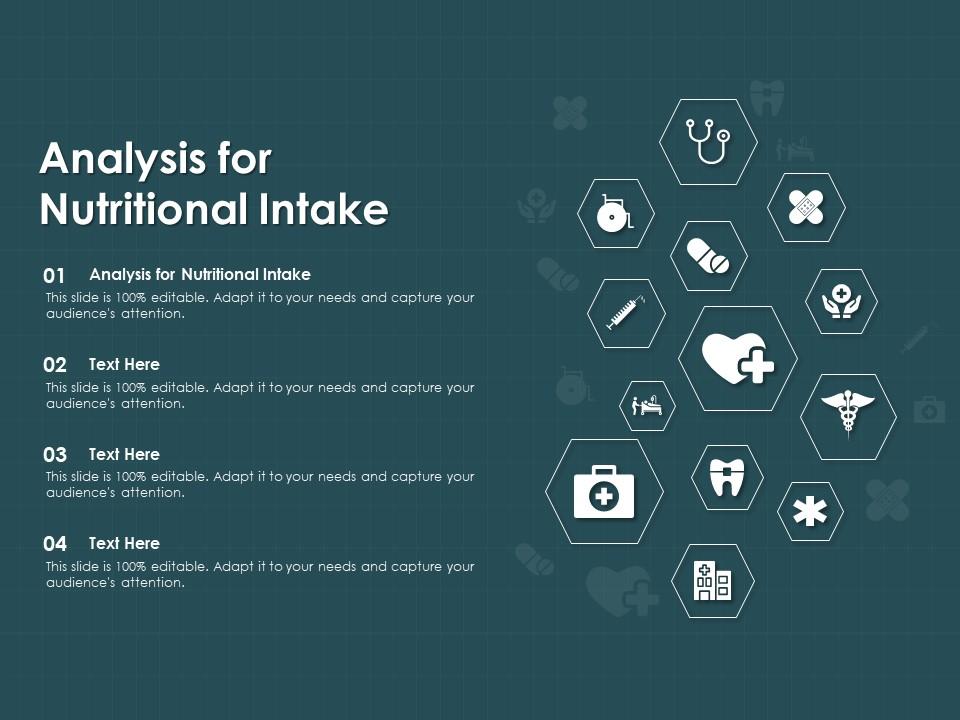 Analysis for nutritional intake ppt powerpoint presentation icon slide download Slide01