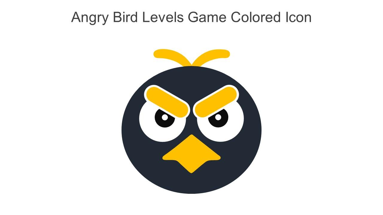 Angry Bird Levels Game Colored Icon In Powerpoint Pptx Png And Editable Eps Format