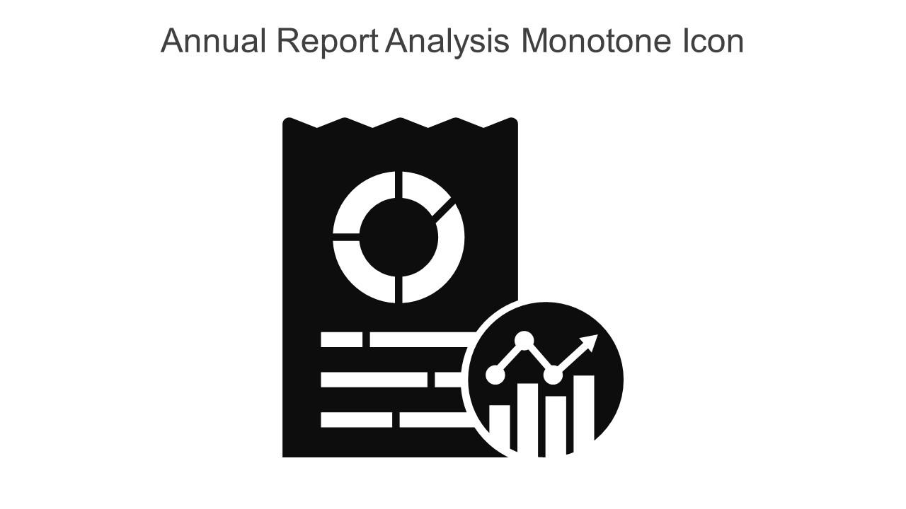 Annual Report Analysis Monotone Icon In Powerpoint Pptx Png And Editable Eps Format Slide01