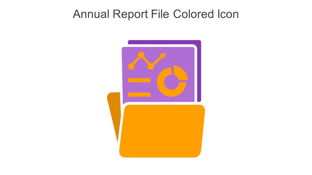 Annual Report File Colored Icon In Powerpoint Pptx Png And Editable Eps Format Slide01