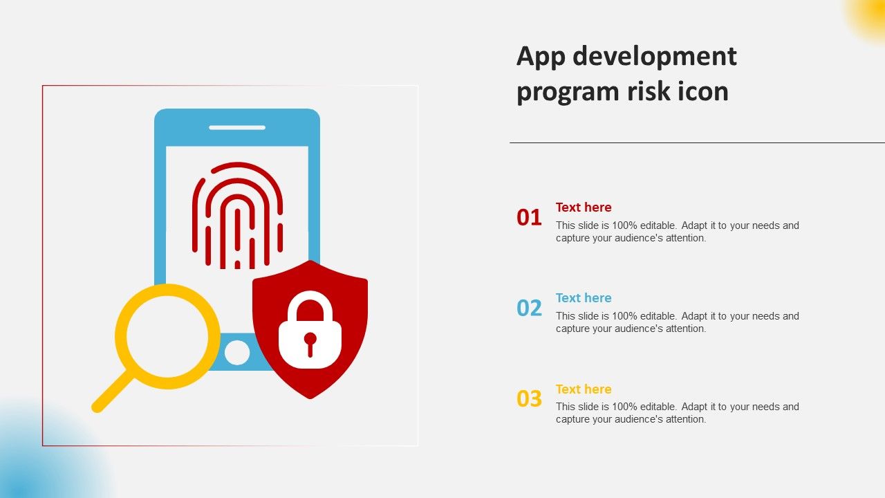 App Development Program Risk Icon Slide01