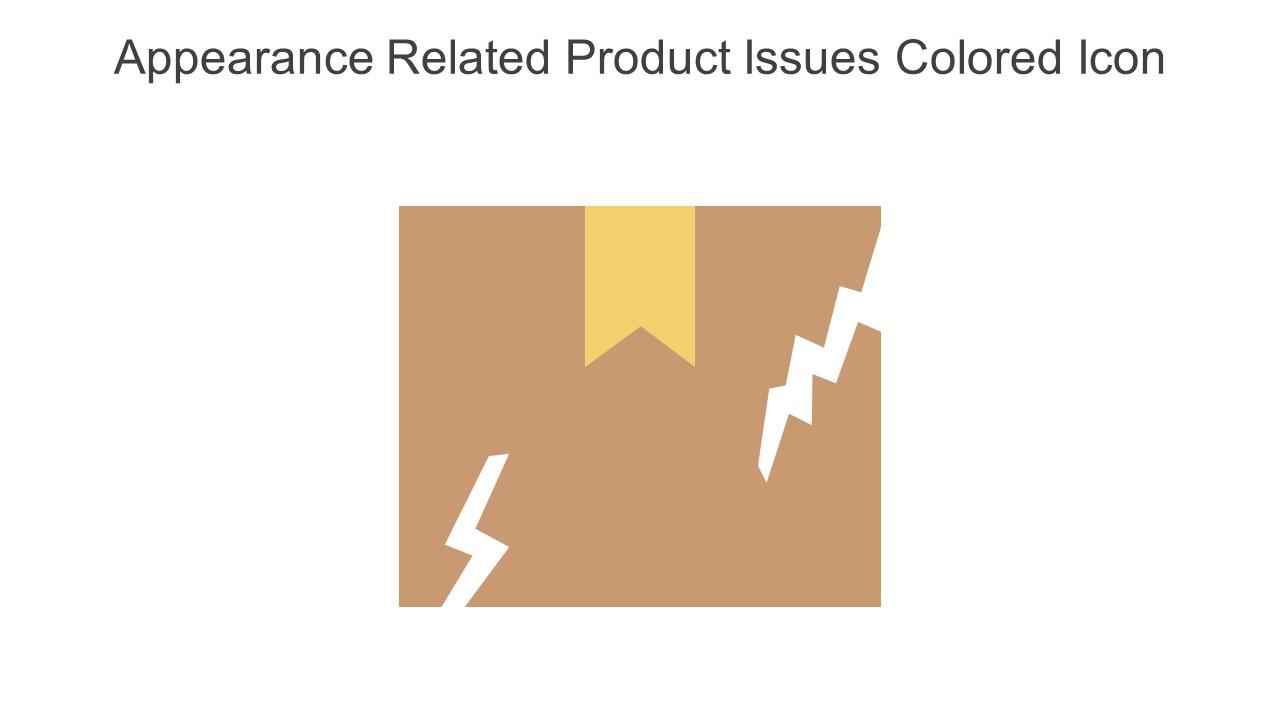 Appearance Related Product Issues Colored Icon In Powerpoint Pptx Png And Editable Eps Format Slide01