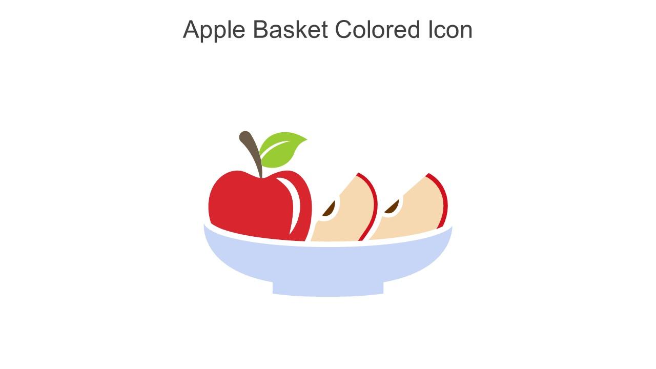Apple Basket Colored Icon In Powerpoint Pptx Png And Editable Eps Format Slide01