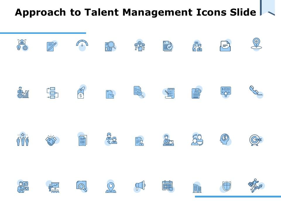 Approach to talent management icons slide ppt powerpoint presentation summary styles Slide01
