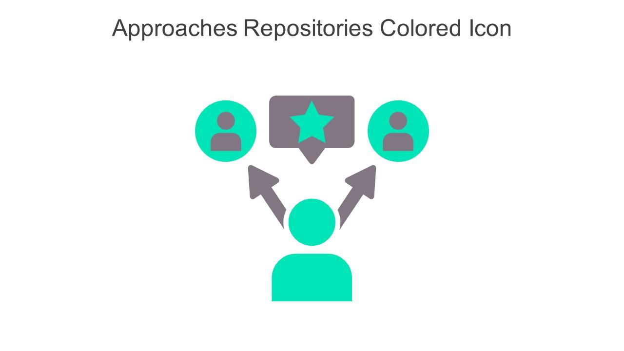 Approaches Repositories Colored Icon In Powerpoint Pptx Png And Editable Eps Format