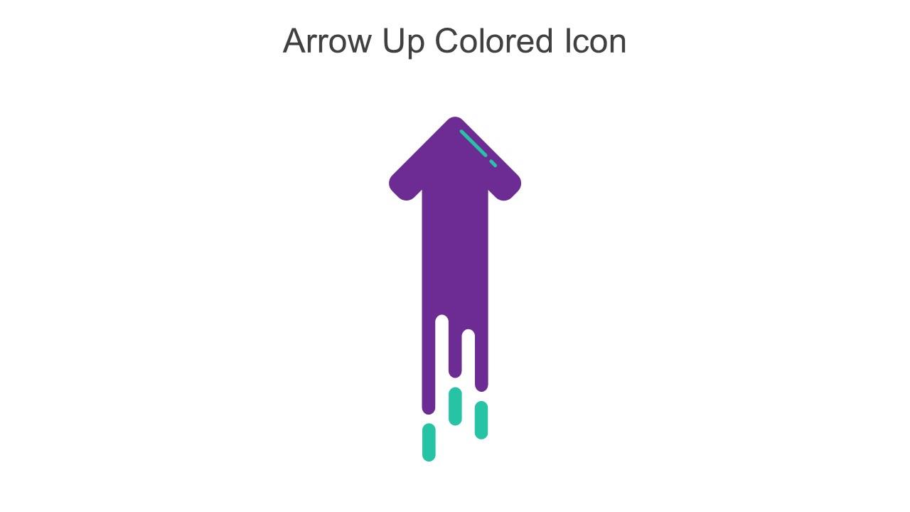 Arrow Up Colored Icon In Powerpoint Pptx Png And Editable Eps Format Slide01