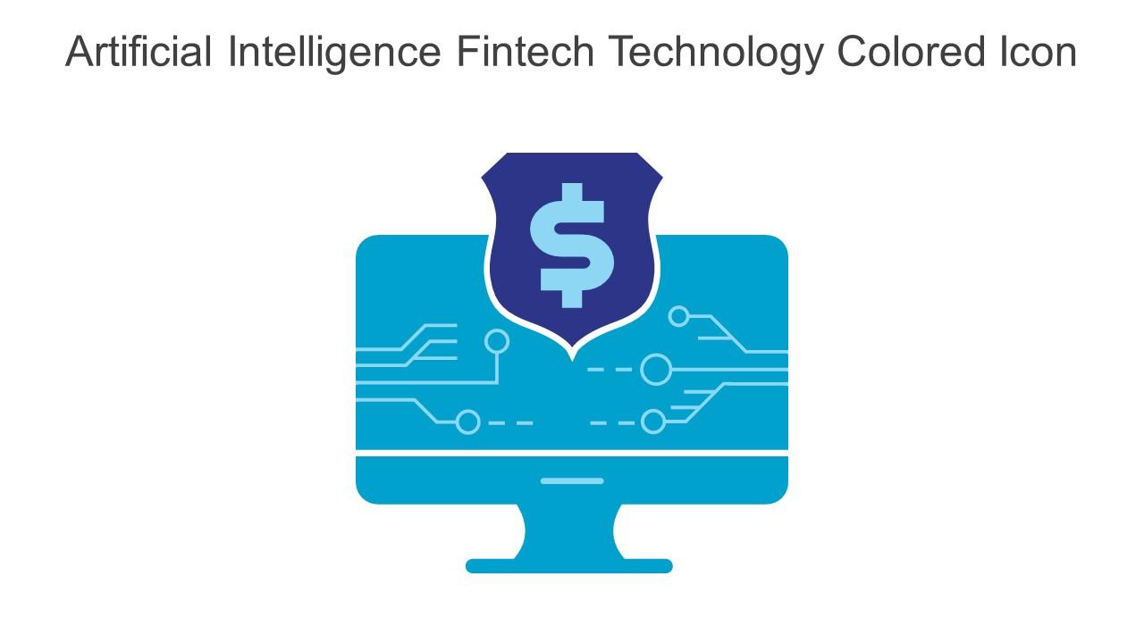 Artificial Intelligence Fintech Technology Colored Icon In Powerpoint Pptx Png And Editable Eps Format