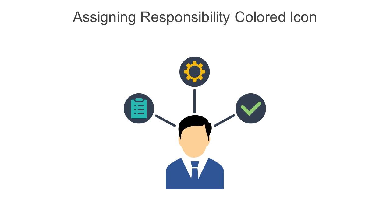 Assigning Responsibility Colored Icon In Powerpoint Pptx Png And Editable Eps Format Slide01