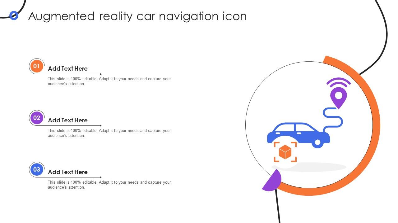 Augmented Reality Car Navigation Icon