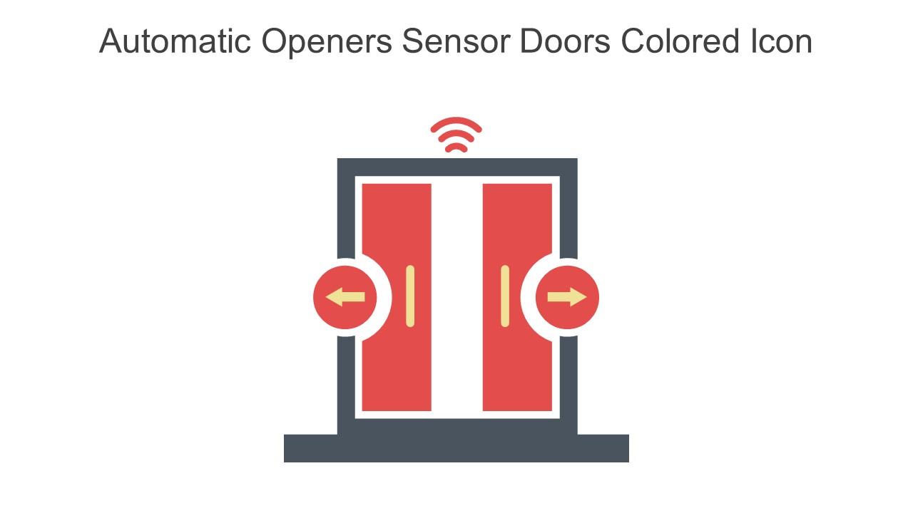 Automatic Openers Sensor Doors Colored Icon In Powerpoint Pptx Png And Editable Eps Format