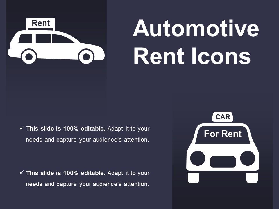 Automotive rent icons Slide01