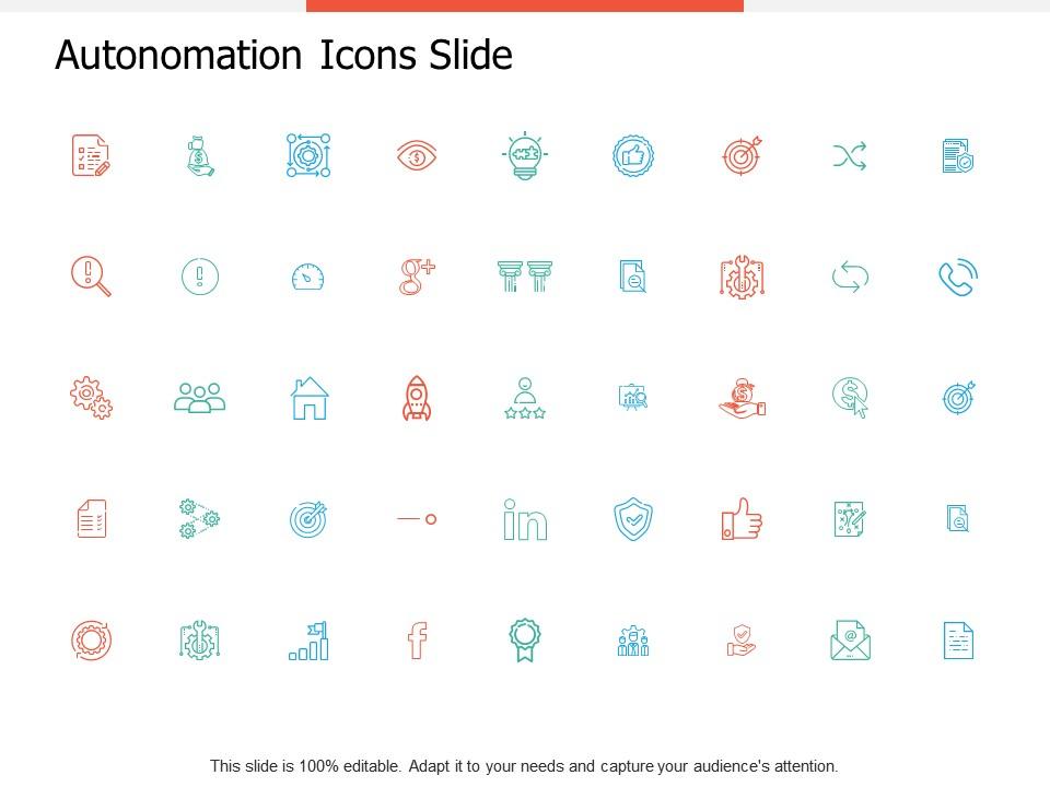 Autonomation icons slide strategy ppt powerpoint presentation model objects Slide01